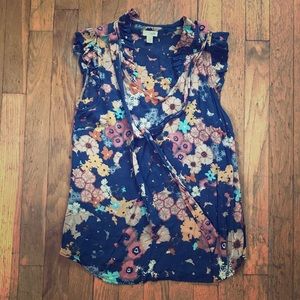 Anthropologie brand floral blouse