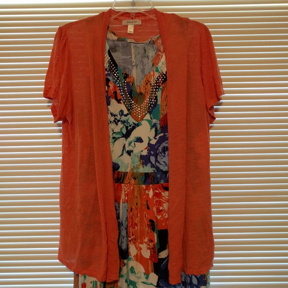 Coral Short Sleeved Cardigan