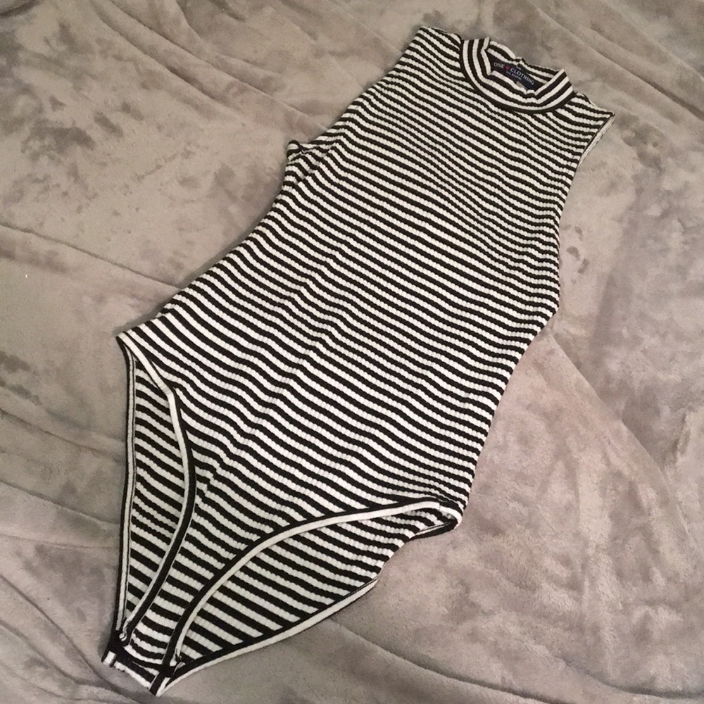 Stripped body suit