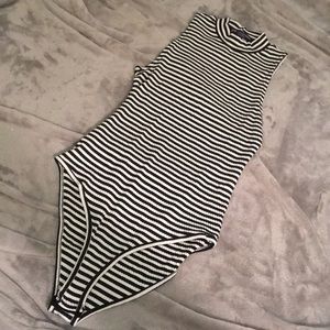 Stripped body suit