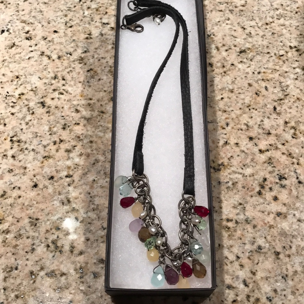 Silpada choker - multi colored stones