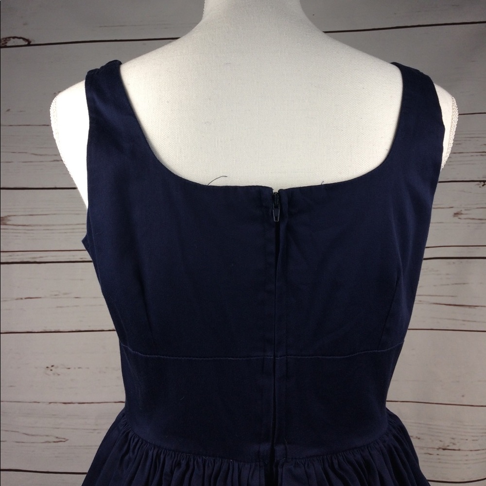 BB Dakota Navy RETRO MOD TEA Dress Jack  szM - Picture 5 of 7