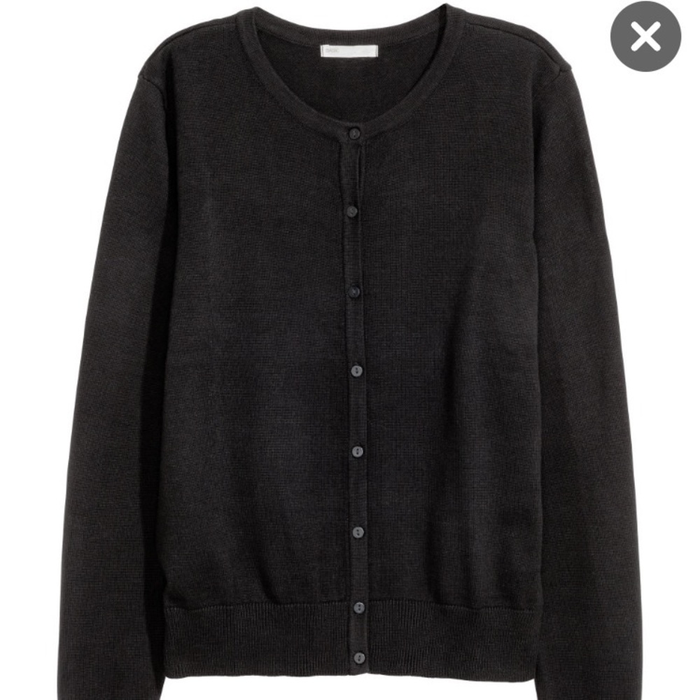 BLACK H&M CARDIGAN