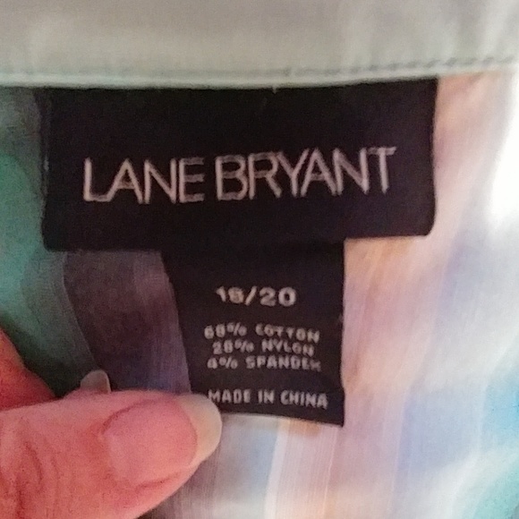 18/20 Multicolor Lane Bryant Wrap Top - Picture 4 of 4