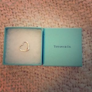 Tiffany open heart pendant