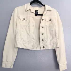 White denim jacket