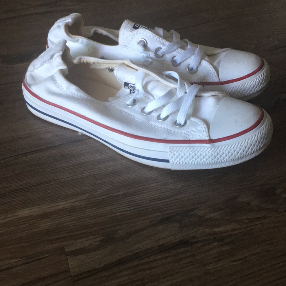 White slip on converse