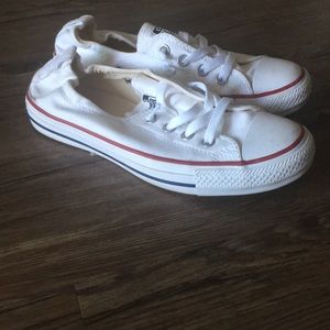 White slip on converse