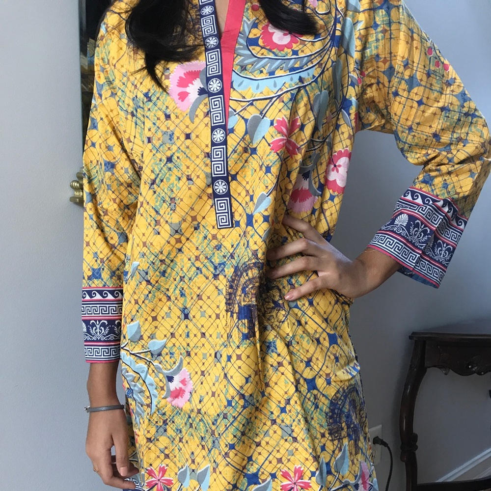 Alkaram Studio Kurta in Bright Yellow
