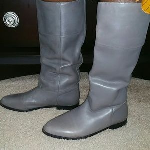 Knee high leather boots