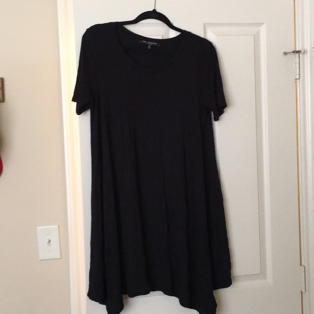 Black tshirt dress size medium