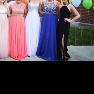 Black sparkle prom dress