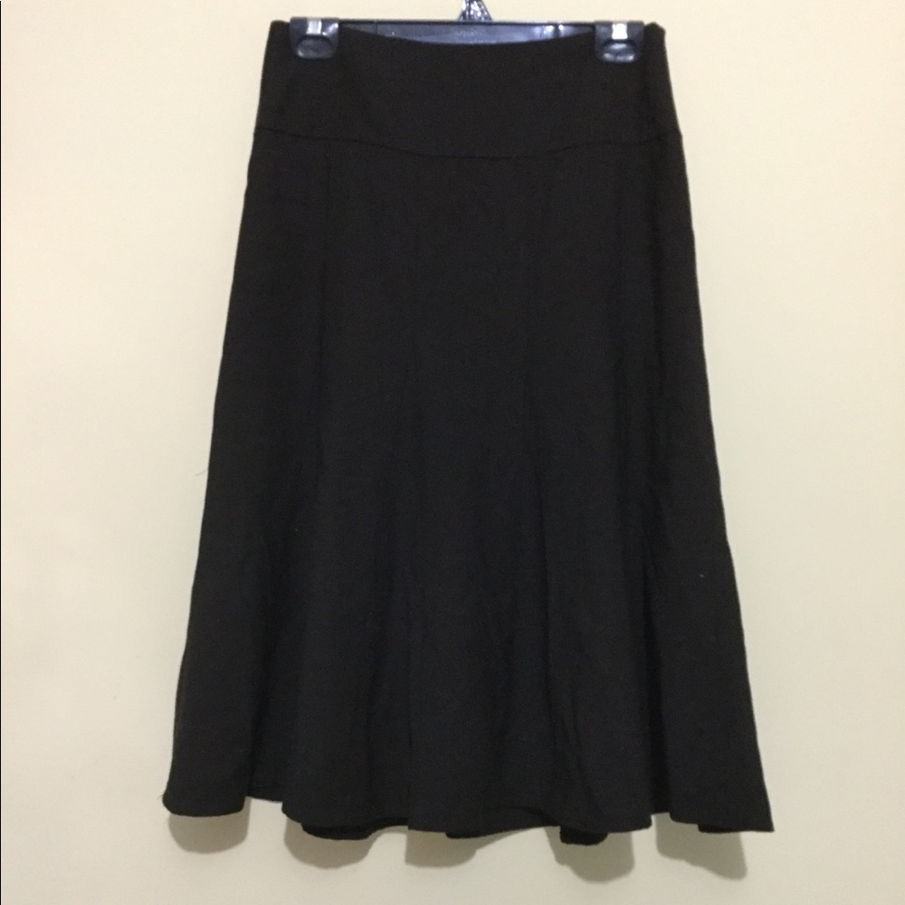 Brown flare skirt