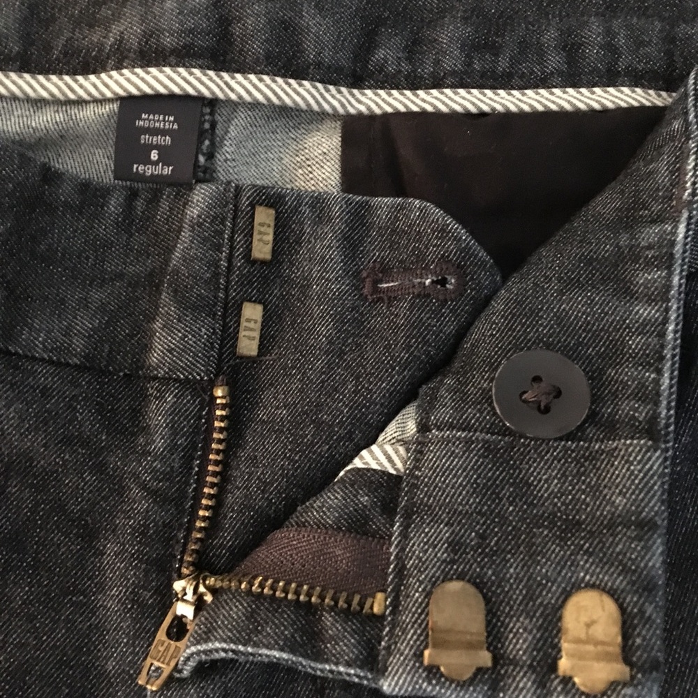 Gap Denim Trouser Pant Sz 6R stretch