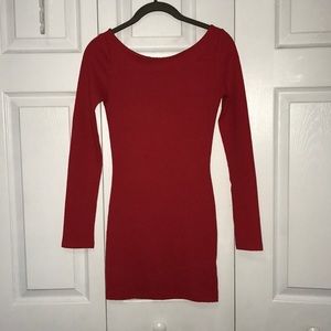 Red bodycon dress