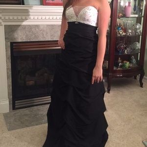 Formal Black & White Dress