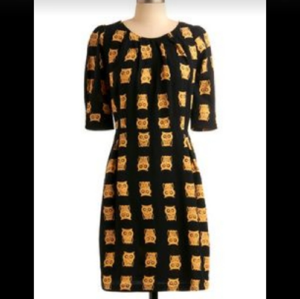 ModCloth Twirl Next Door Owl Dress
