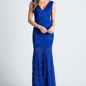 La Scala royal blue mermaid dress
