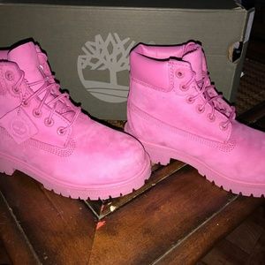 Girls Timberland Pink boots size 1