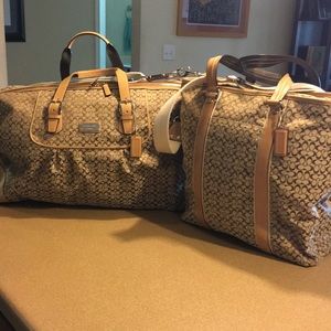 Coach Weekender and Tote