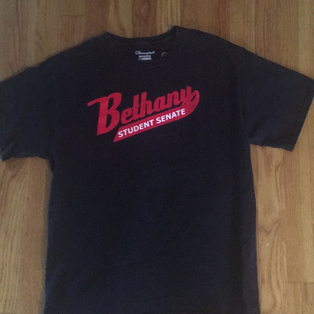 Costom Champion Black Graphic Tee