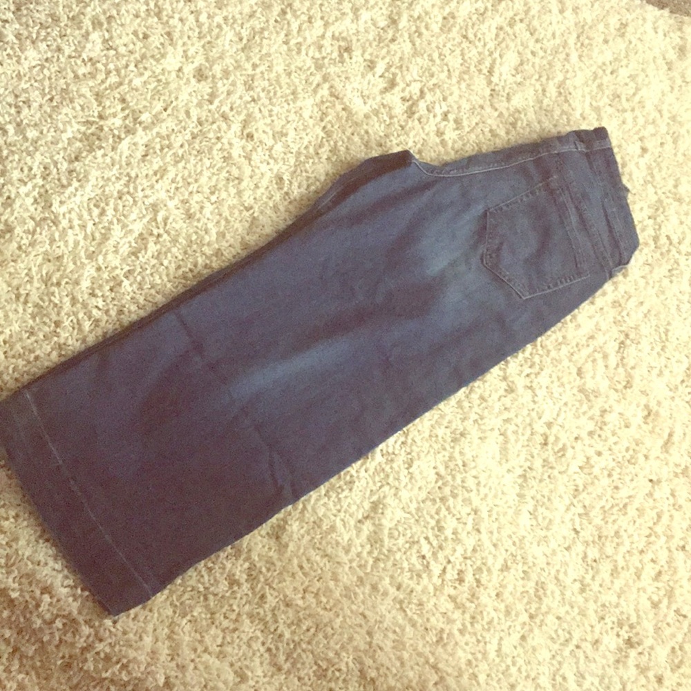 Capri wide leg jeans