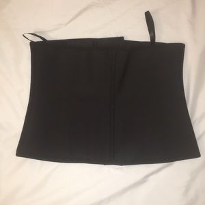 Black firm abs shapewear corset