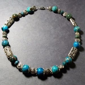 LilisCo Handmade Dyed Imperial Jasper Necklace