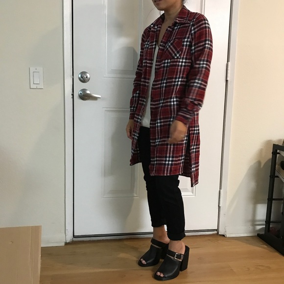 Dresses & Skirts - Long Flannel Shirt Dress