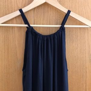 Navy blue maxi dress