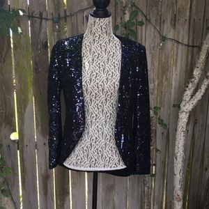 Amazing All Sequin Dark Blue/Indigo Blazer