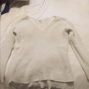 BB Dakota white knit sweater