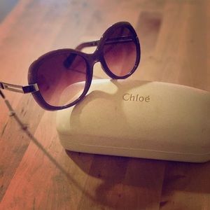 Authentic Purple Fade Chloe Sunglasses Authentic Purple Fade Chloe Sunglasses