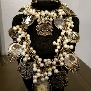 Necklace, bracelet, and earrings