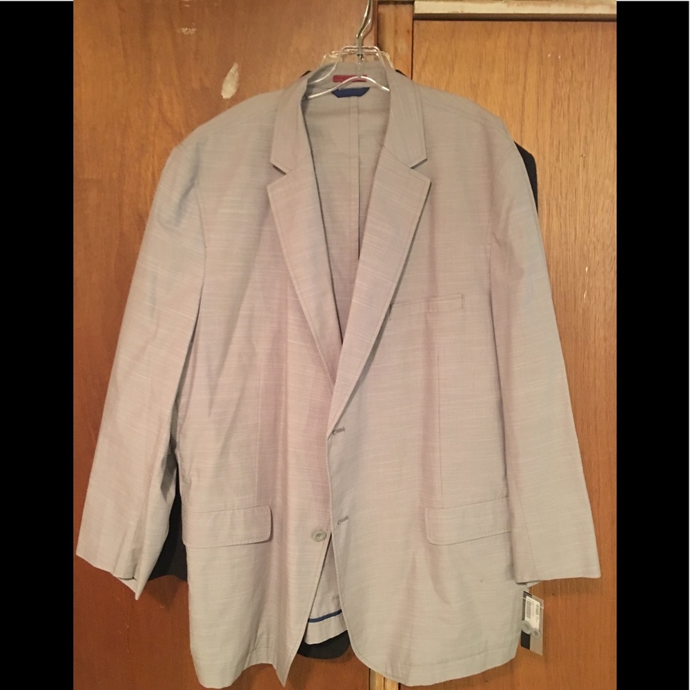Gray Mens cotton blazer
