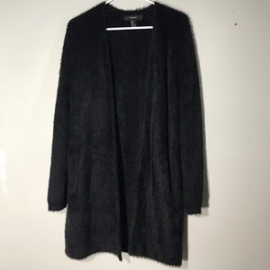 Long Fuzzy Cardigan