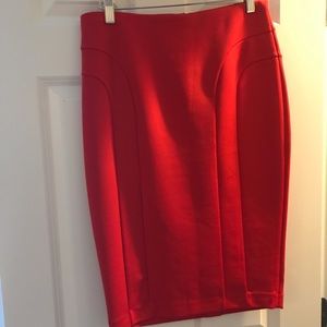 NWT. Red pencil skirt by The Limited.