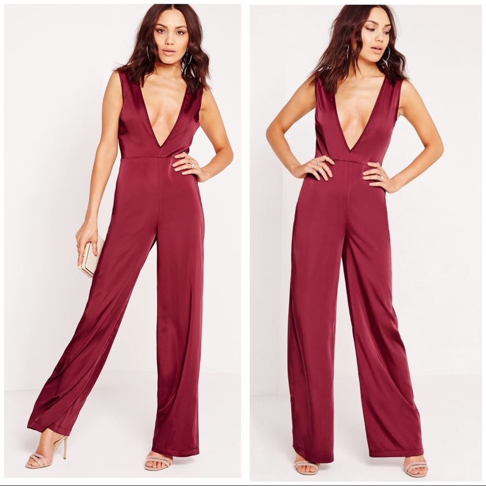 missguided wide leg  jumpsuit