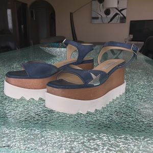 Stella Mccartney creepers blue sandals NEW!