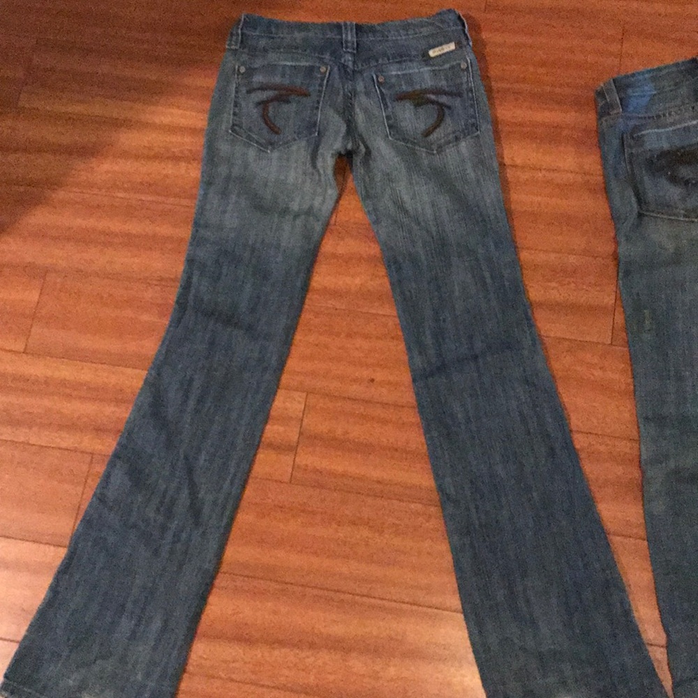 Frankie B. Low Rise Blue Jeans