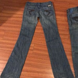 Frankie B. Low Rise Blue Jeans