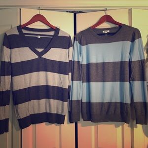 Two Old Navy women's lightweight sweaters