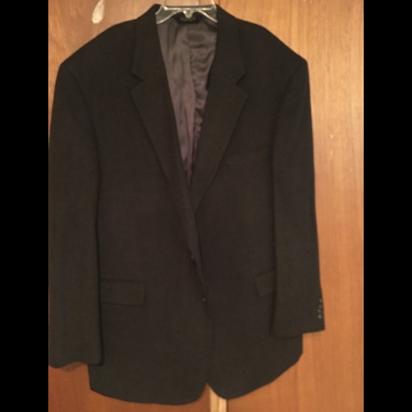 Cashmere Feel Brown Wool Sports Coat - Picture 1 of 4