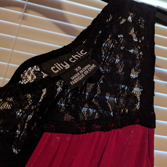 City Chic Raspberry Dress - Picture 4 of 4