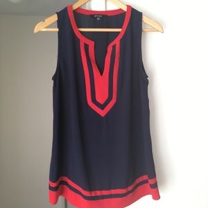 Plunge Neck Tunic Top