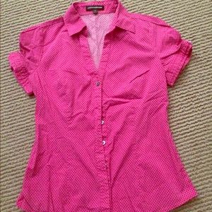 👚Express EUC button down pink dress shirt - small