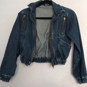 Dark wash blue jean jacket