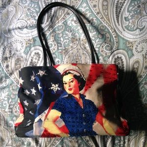 Americana Pinup Gal Handbag