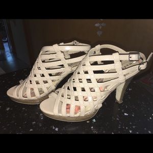 Steve Madden Strappy Nude High-heeled Sandals