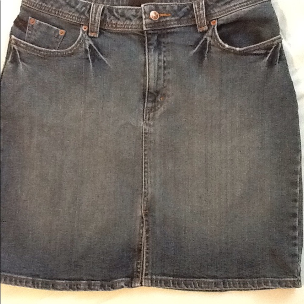 Riders copper collection blue denim pencil skirt